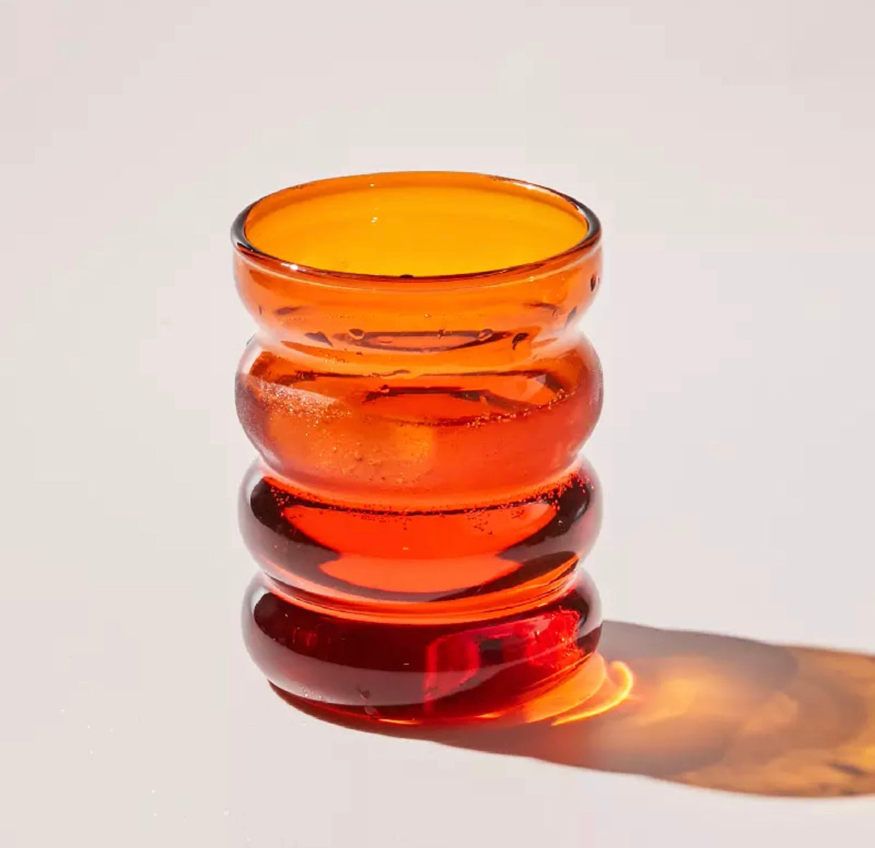 Ribbed Glass Cup