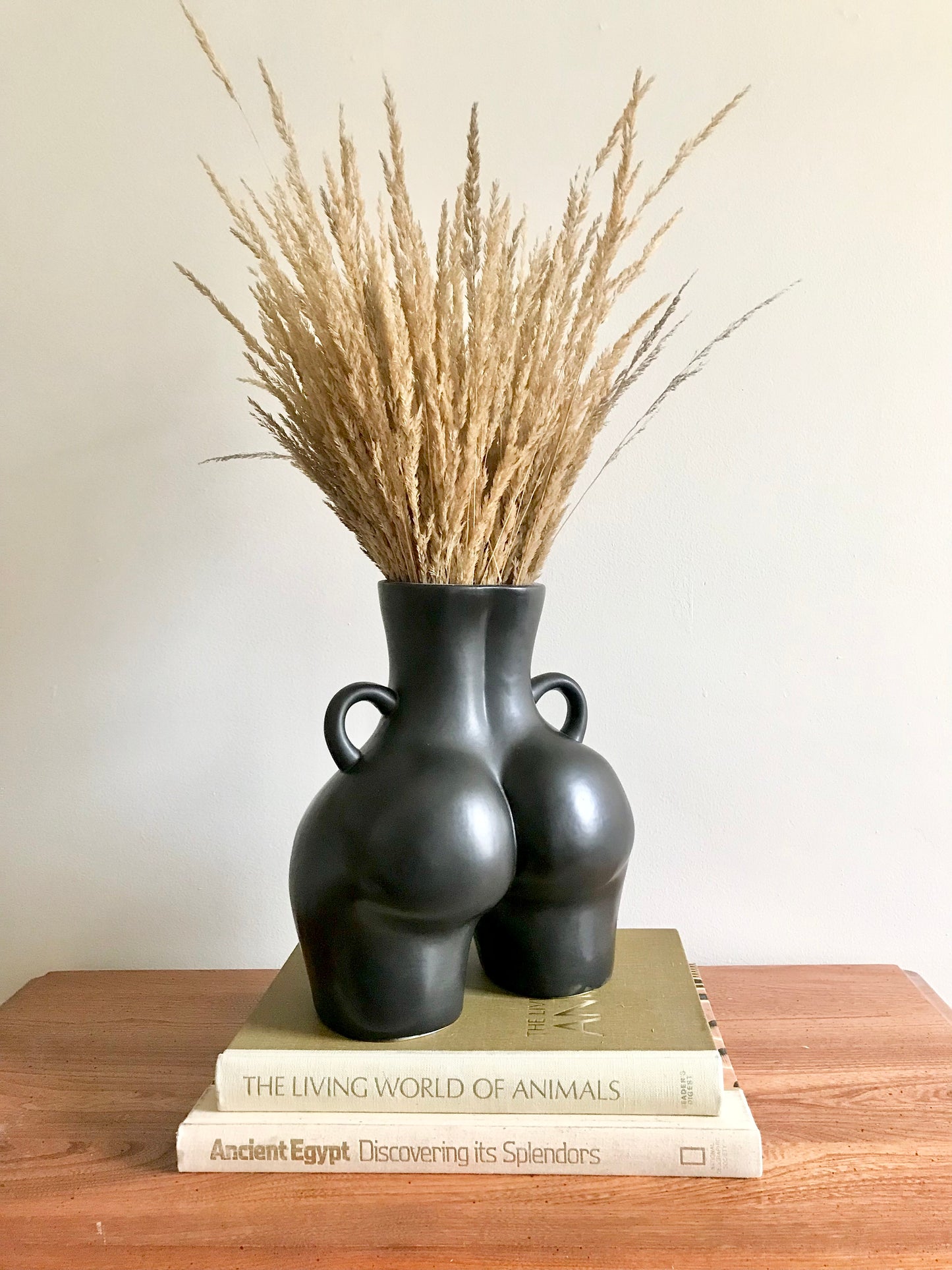 Large Love Handle Ceramic Vase