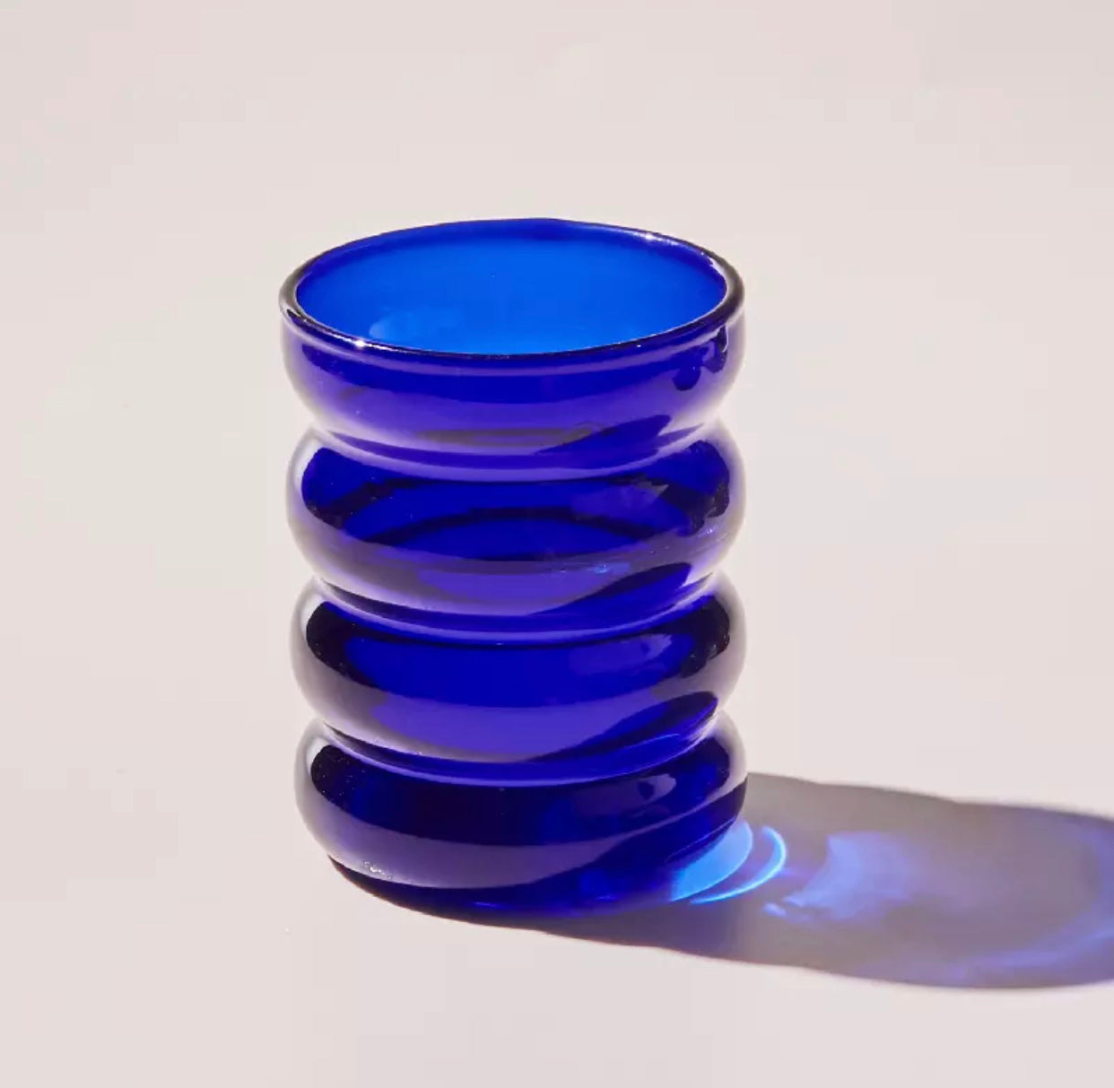 Ribbed Glass Cup