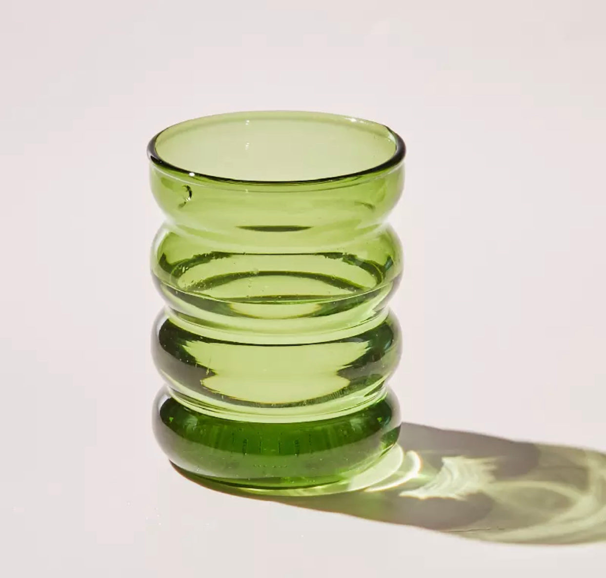 Ribbed Glass Cup