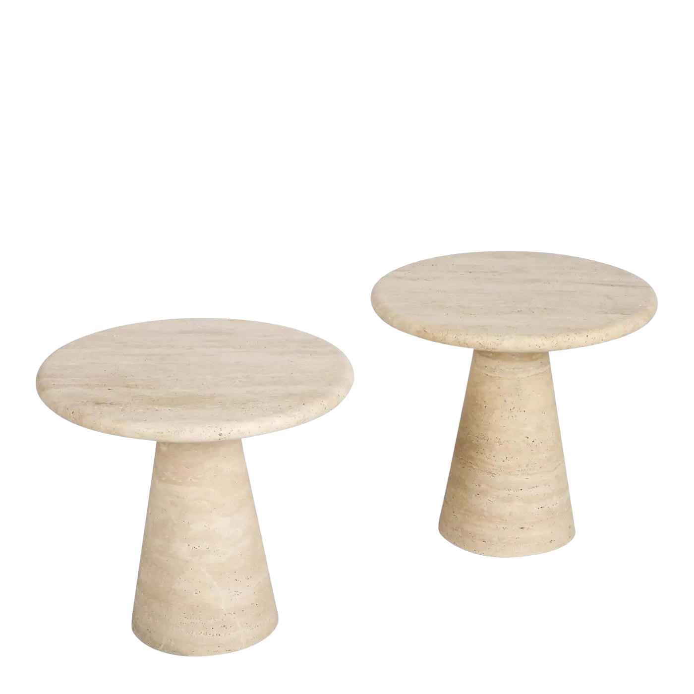 Ora Travertine Side Tables